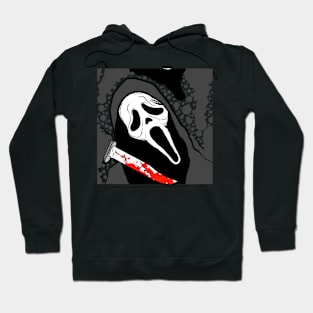 Scream VI  (Scream 6)  ghostface ghost face scary horror movie graphic design by ironpalette Hoodie